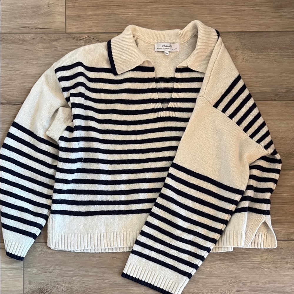 Madewell Striped Knit Sweater